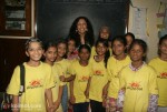 Kabir Bedi & Family At 'Akanksha' NGO