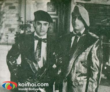 Aamir Khan, Gulshan Grover (Time Machine (1992) Movie Stills)