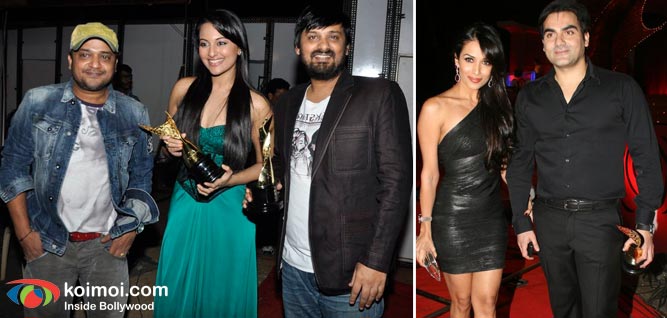 Sajid, Sonakshi Sinha, Wajid, Malaika Arora Khan, Arbaaz Khan