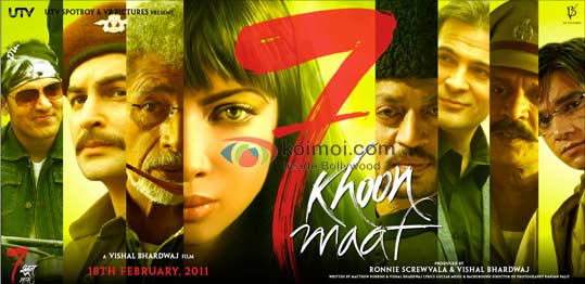 7 Khoon Maaf In Trouble For Liquor In Front Of Buddha (7 Khoon Maaf Movie Wallpaper)