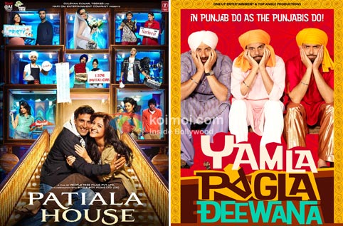 Patiala House Movie Poster, Yamla Pagla Deewana Movie Poster