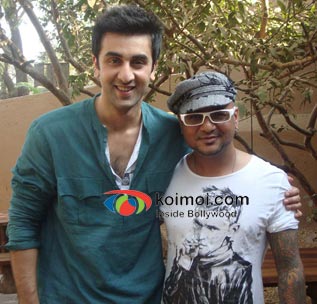 Ranbir Kapoor At Aalim's Hair Academy