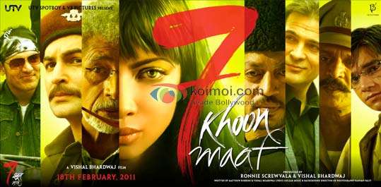 7 Khoon Maaf (Saat Khoon Maaf) Review By Komal Nahta