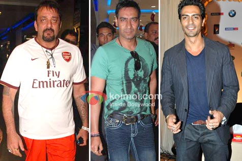 Sanjay Dutt, Ajay Devgan, Arjun Rampal (Rascals Movie Cast)