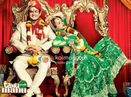 R. Madhavan, Kangana Ranaut (Tanu Weds Manu Movie Wallpaper)