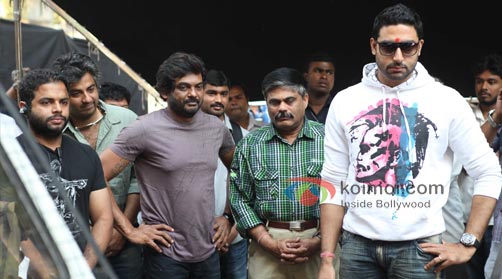 Abhishek Bachchan At Bbuddah - Hoga Terra Baap Mahurat