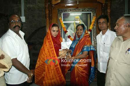 Preity Zinta At Shirdi