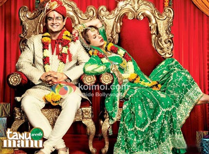 R. Madhavan, Kangana Ranaut (Tanu Weds Manu Movie Wallpaper)