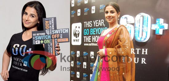 Vidya Balan Supports Earth Hour 2011