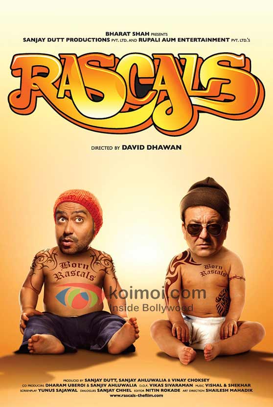 Ajay Devgan, Sanjay Dutt, Rascals Movie First Look-Poster