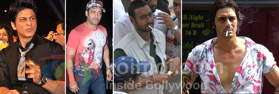 Shah Rukh Khan Smoking, Salman Khan Smoking, Ajay Devgan Smoking, Arjun Rampal Smoking