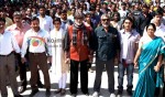 Saif Ali Khan, Deepika Padukone, Amitabh Bachchan, Prakash Jha, Prateik Babbar, Reema Lagoo (Aarakshan Movie Stills)