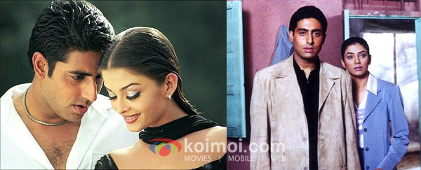 Abhishek Bachchan, Aishwarya Rai ('Dhai Akshar Prem Ke' Movie Stills), Abhishek Bachchan, Sushmita Sen ('Bas Itna Sa Khwaab Hai' Movie Stills)