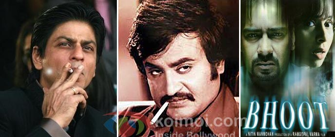 Shah Rukh Khan Smoking, Rajinikanth Smoking, Bhoot Movie Poster