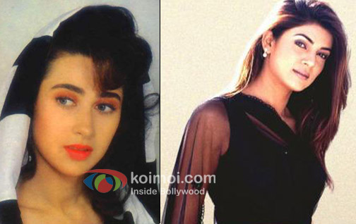 Old pic of Karisma Kapoor, Sushmita Sen in Bewafaa