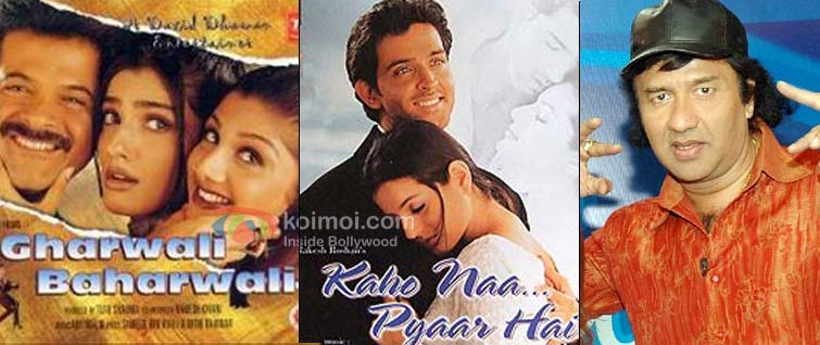 Poster of Gharwali Baharwali, Kaho Na pyaar hai poster, old pic of Anu Malik