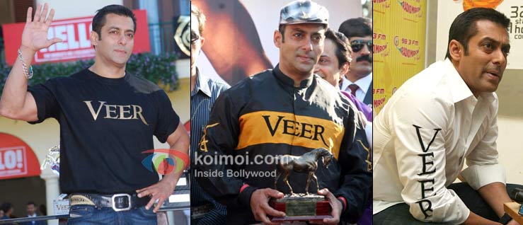 Salman Khan Wearing Their Movie On Their T-Shirt