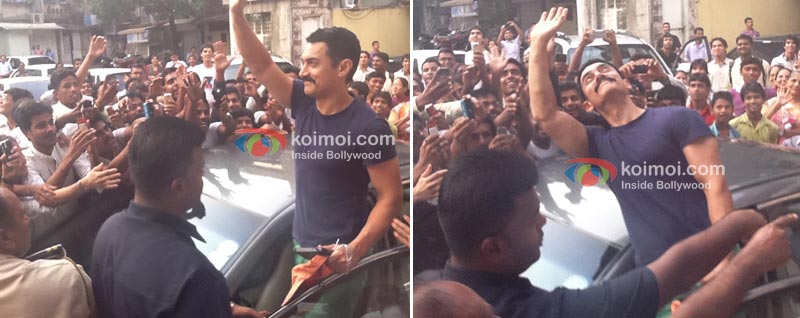 Within 45 minutes, Aamir’s fans had decided to drop in to say hello!