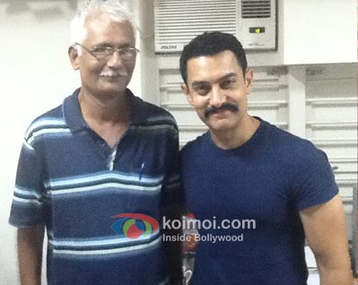 Jagdip Gandhi with Aamir.