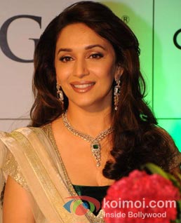 Madhuri Dixit at a promotional event.