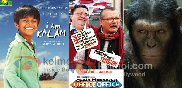 I Am Kalam, Chala Mussaddi…, Rise Of The Planet Of The Apes: BO Update