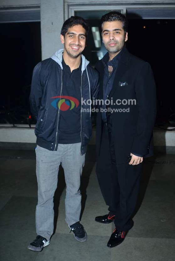 AYAN MUKHERJEE WITH KARAN JOHAR Shankar Ehsaan Loy 15 years celebrations 