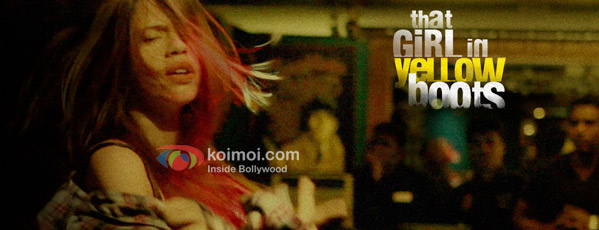 That girl in yellow boots Movie Poster