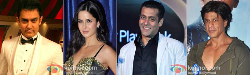 Aamir Khan, Katrina Kaif, Salman Khan, Shah Rukh Khan