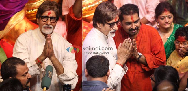 Amitabh Bachchan At Lalbaugcha Raja Ganpati