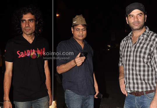 Imtiaz Ali, Irshad Kamil, Mohit Chauhan at Ranbir Kapoor's birthday and 'Rockstar' bash