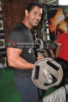 John Abraham Promotes Force At Gold Gym