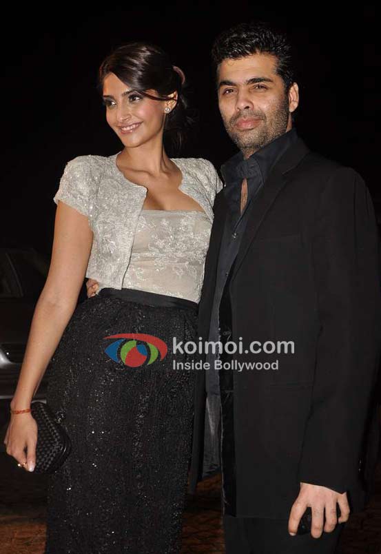 Sonam Kapoor, Karan Johar At Speedy Singhs Bash