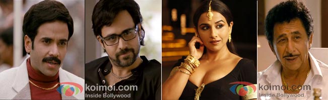 Vidya Balan, Tusshar Kapoor and Emraan Hashmi in ‘The Dirty Picture’ 