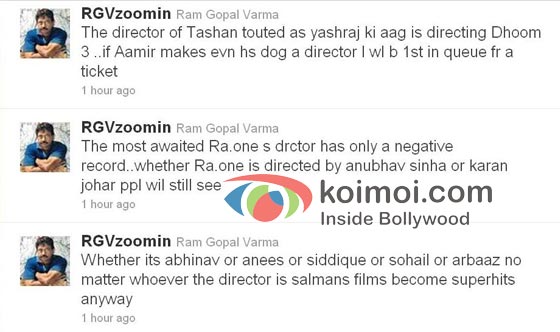 Ram Gopal Varma's latest Twitter rant.