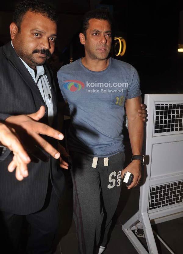 Salman Khan Spotted At Mumbai International Airport