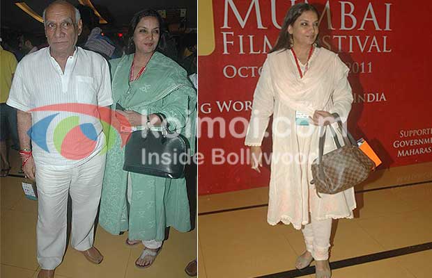 Yash Chopra, Shabana Azmi At 13th Mumbai Film Festival