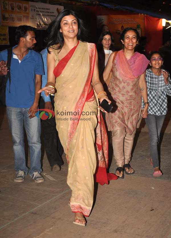 Sushmta Sen At Durga Pooja