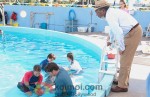Morgan Freeman, Nathan Gamble, Austin Highsmith, Betsy Landin (Dolphin Tale Movie Stills)