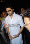 Abhishek Bachchan At Dev Anand's Prayer Meet