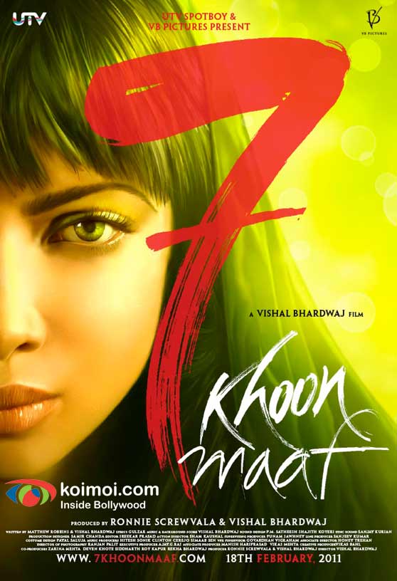 Priyanka Chopra 7 Khoon Maaf Movie Poster