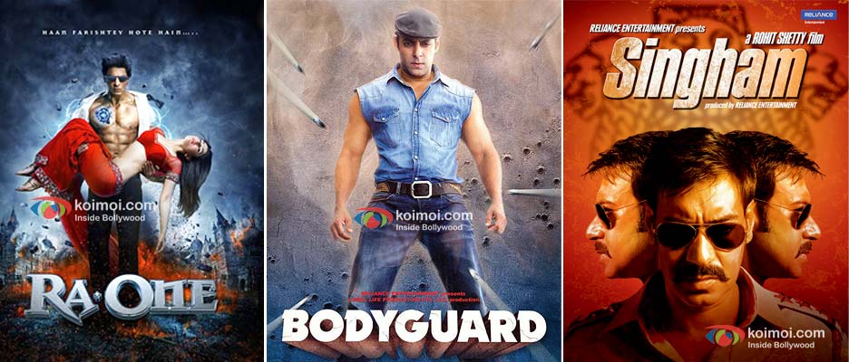 Ra.One, Bodyguard, Singham