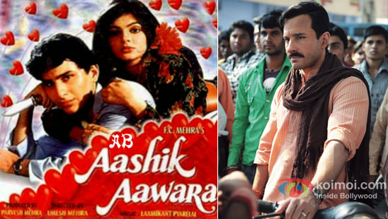Saif Ali Khan in Aashik Aawara poster & Aarakshan stills