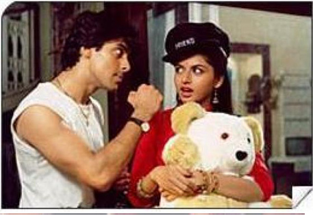 Salman Khan And Bhagyashree in Maine Pyar Kiya