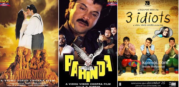 1942: A Love Story, Parinda, 3 Idiots