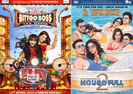 Bittoo Boss And Housefull 2 Movie Poster