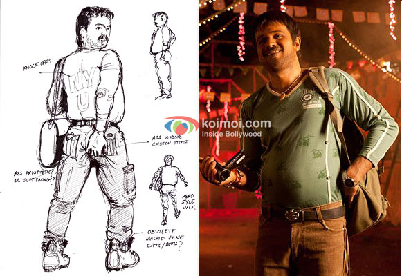 Jogi's Sketch For Shanghai Emraan Hashmi as Jogi In Shanghai