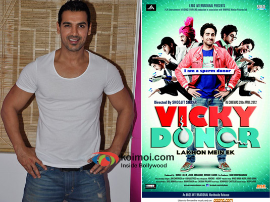 John Abraham, Vicky Donor Movie Poster