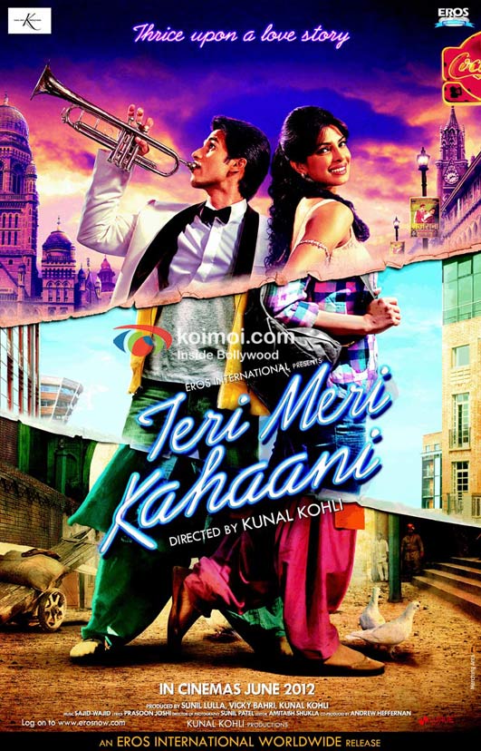 Shahid Kapoor and Priyanka Chopra In Teri Meri Kahaani Movie Poster Shahid Kapoor and Priyanka Chopra In Teri Meri Kahaani Movie Poster