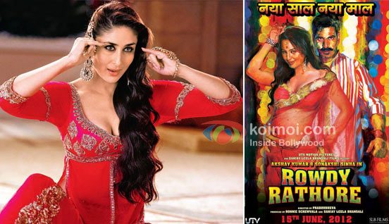 Kareena Kapoor In Agent Vinod and Rowdy Rathore Movie Poster