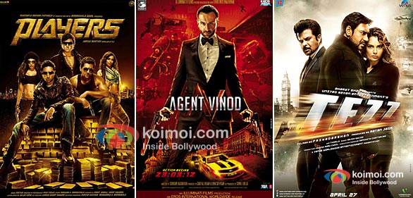 Players, Agent Vinod, Tezz Movie Posters